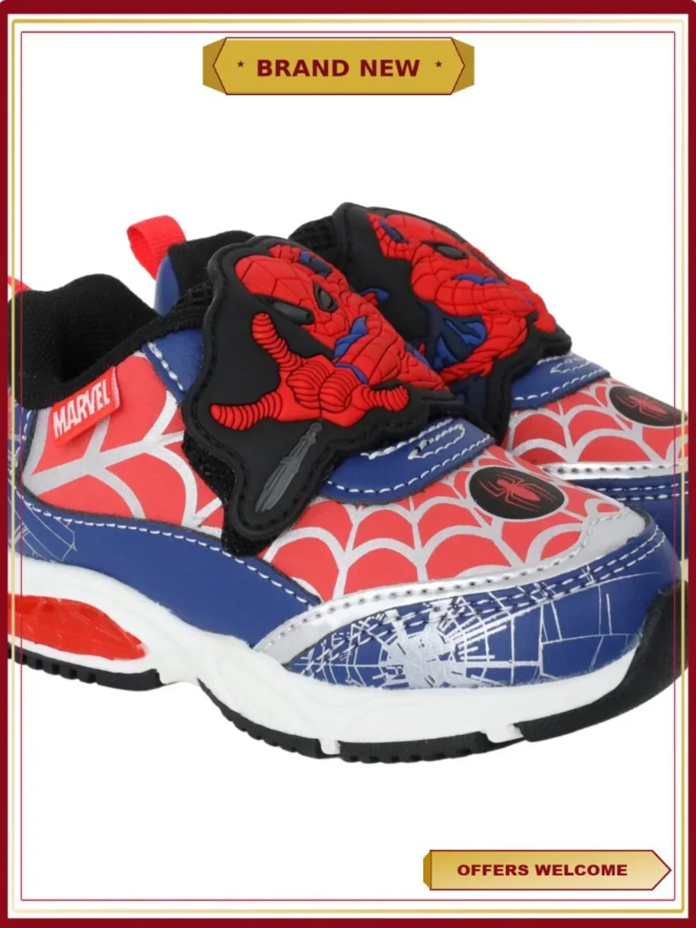 Toddler Light-Up Athletic Sneakers with On/Off Switch